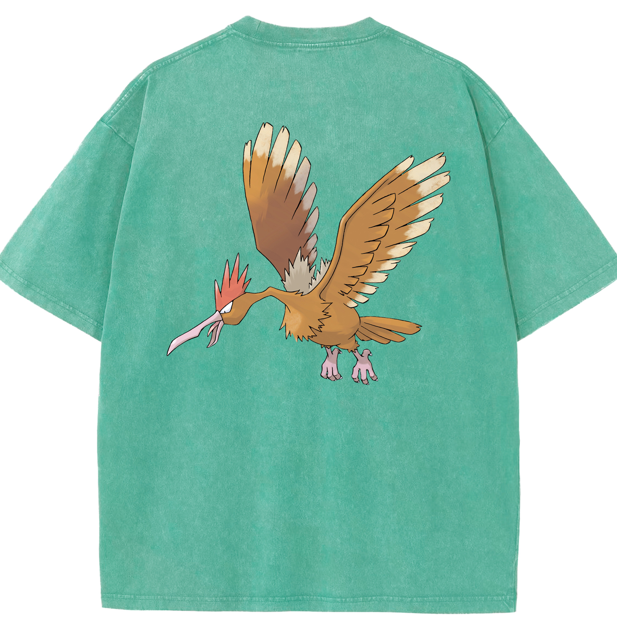（画像用） ポケットモンスター Pokémon 綿100% ヴィンテージ風 半袖Tシャツ（背面プリント）